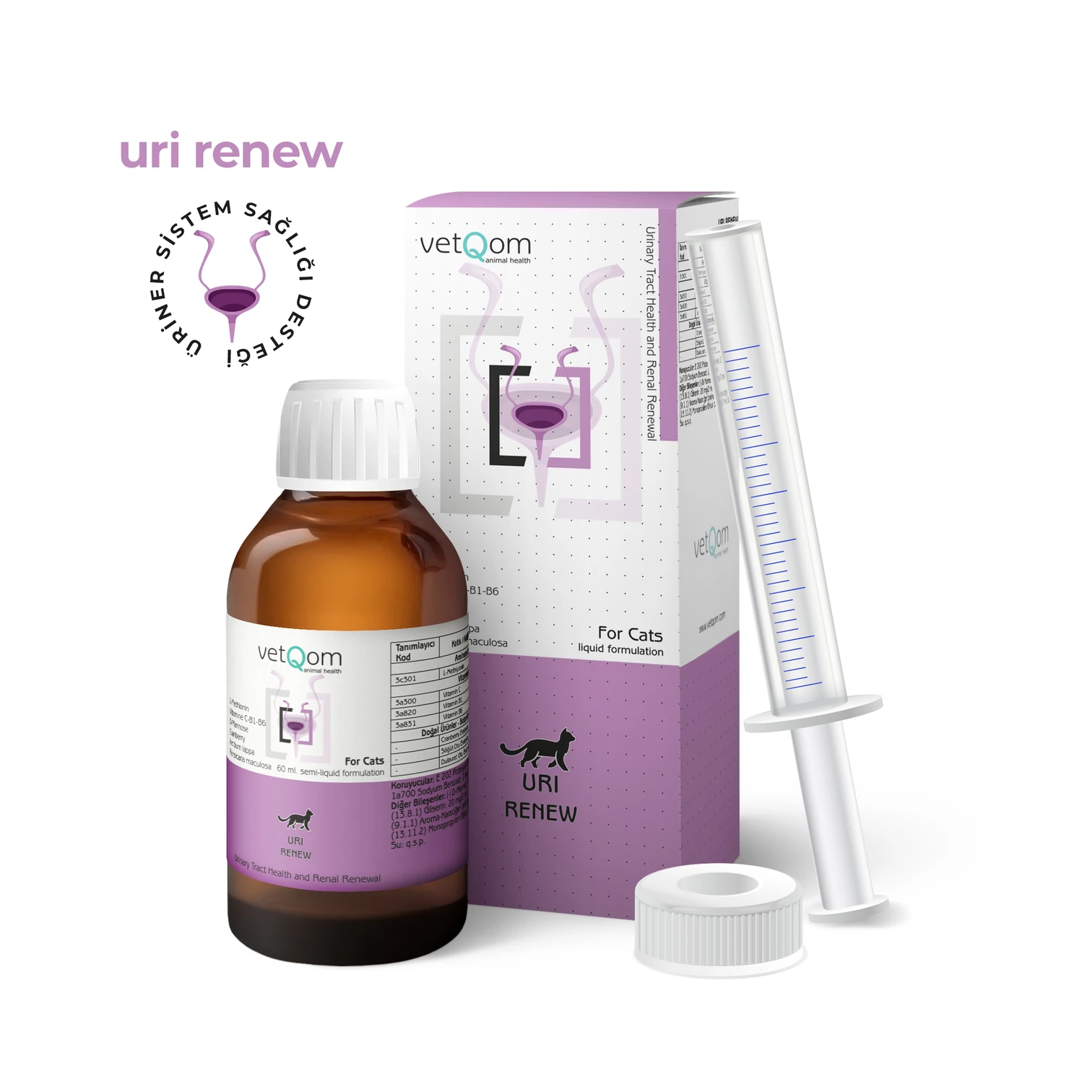 vetqom üri renew kedi köpek